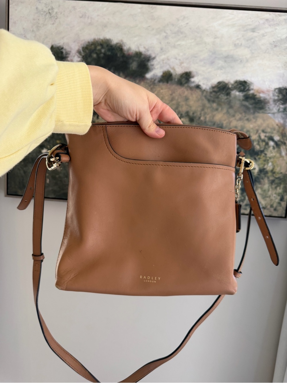 RADLEY LONDON Tan Leather Crossbody Bag
